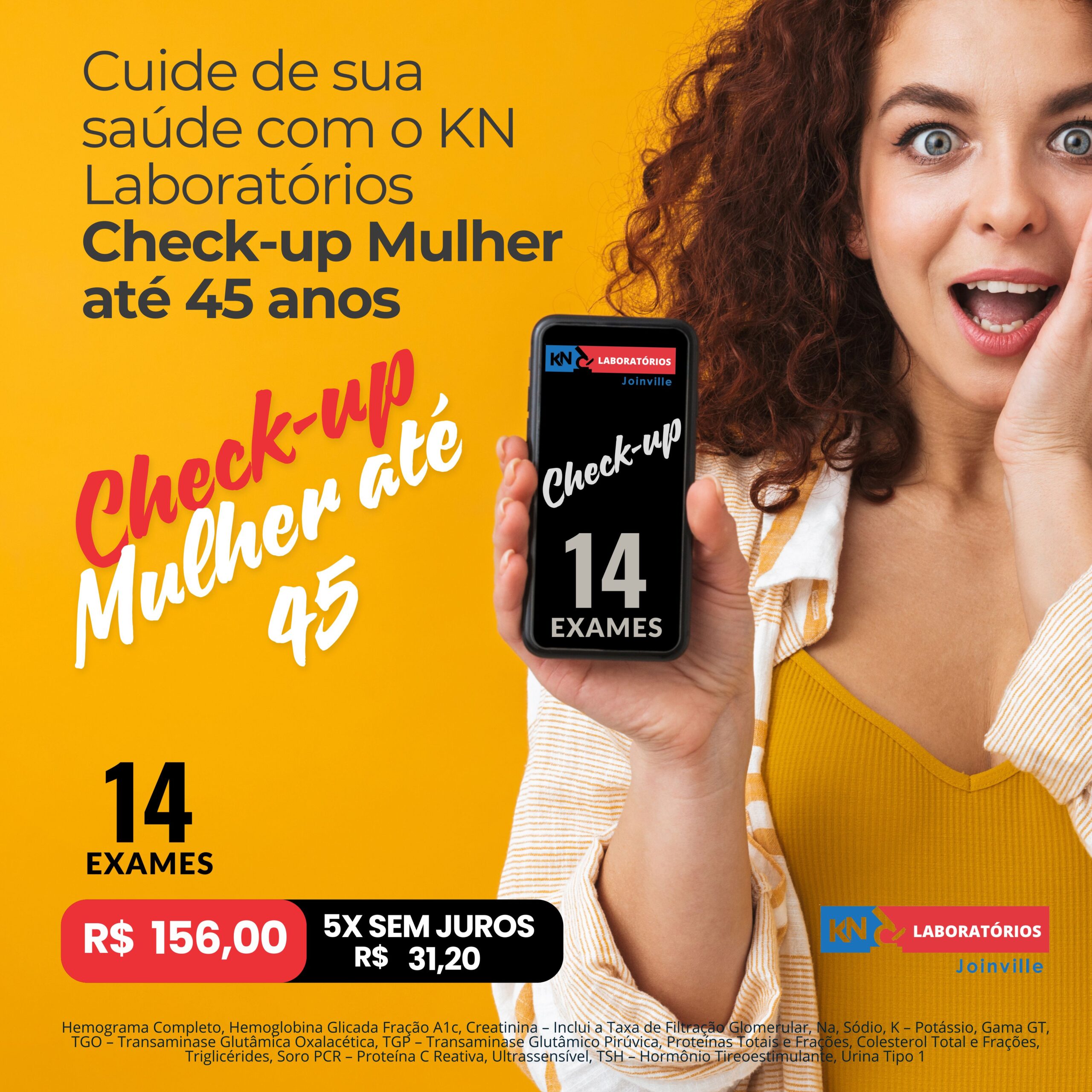 Check-up Mulher -45 anos