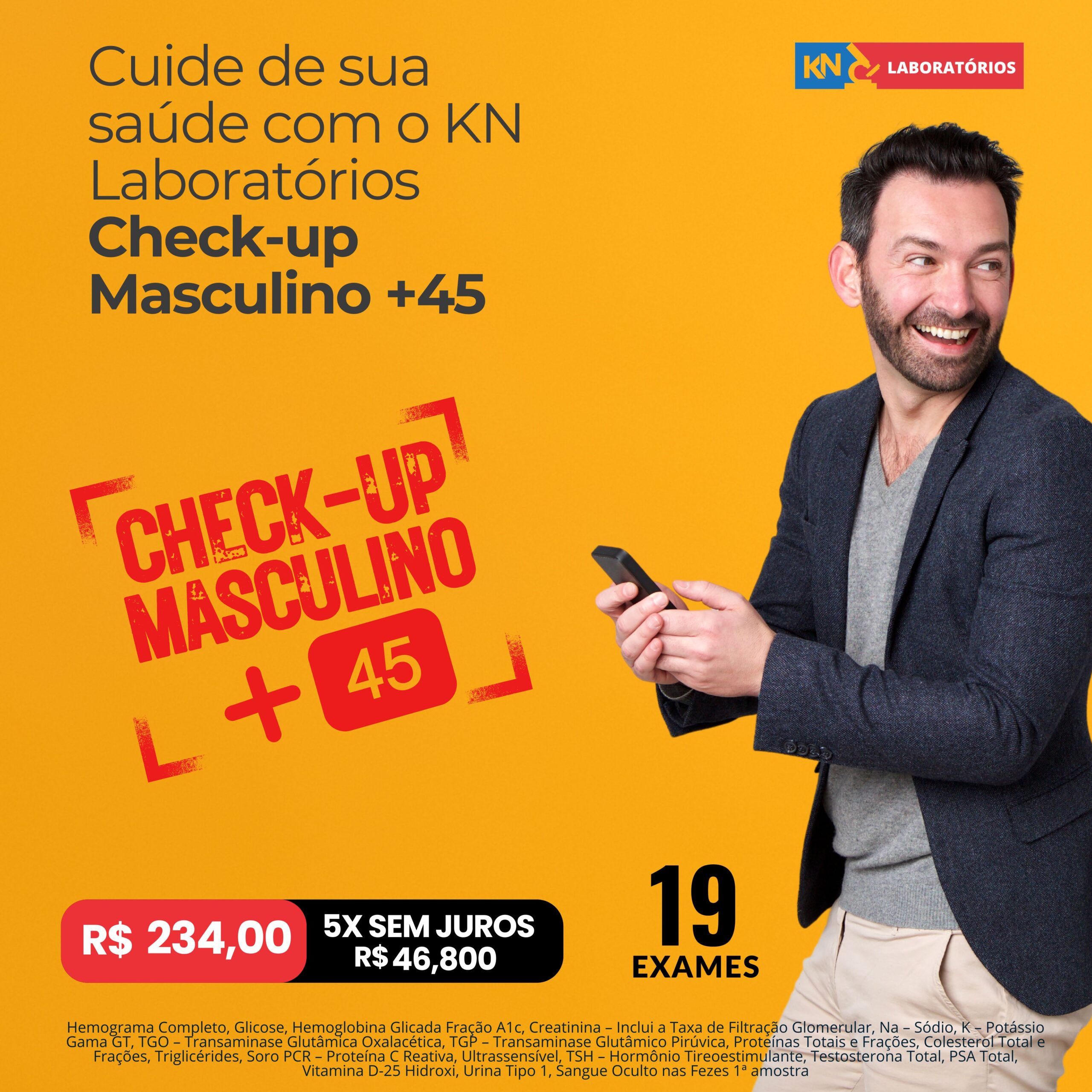 Check-up Homem +45 anos